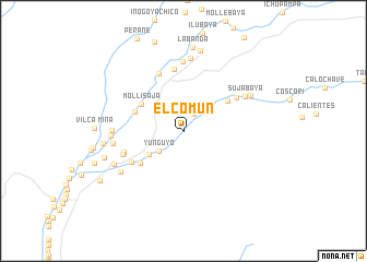 map of El Común