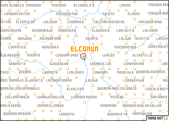 map of El Común
