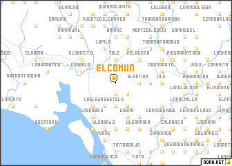 map of El Común