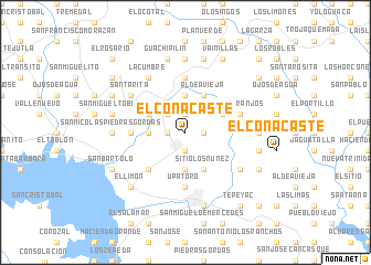 map of El Conacaste