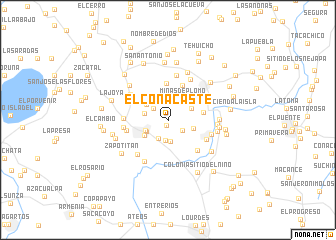 map of El Conacaste