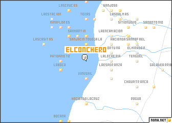 map of El Conchero