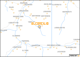 map of El Concilio