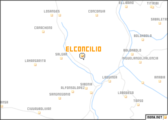 map of El Concilio