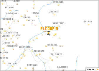 map of El Confín