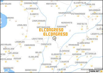 map of El Congreso