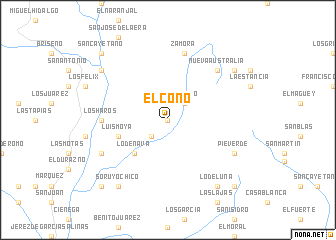 map of El Cono