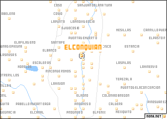 map of El Conquián