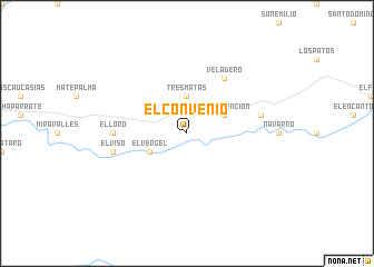 map of El Convenio