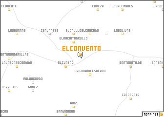 map of El Convento