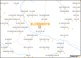 map of El Convento