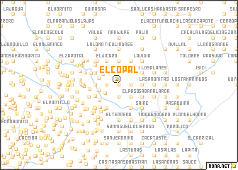 map of El Copal