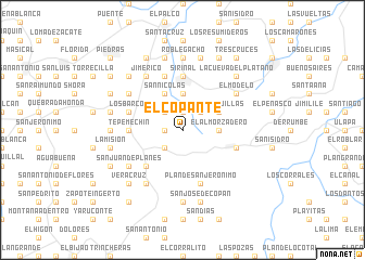 map of El Copante