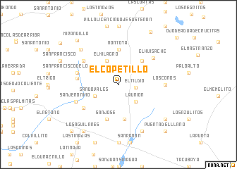 map of El Copetillo