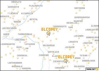 map of El Copey