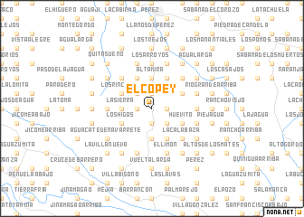 map of El Copey