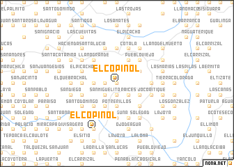 map of El Copinol