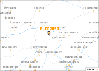 map of El Coposo