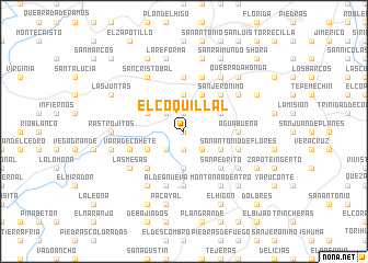 map of El Coquillal