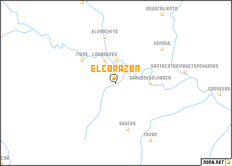 map of El Corazón