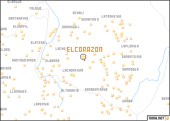 map of El Corazón