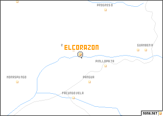 map of El Corazón