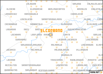 map of El Córbano