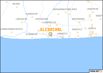 map of El Corchal