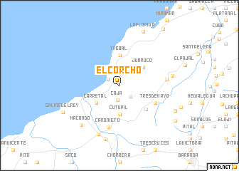 map of El Corcho