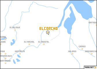 map of El Corcho