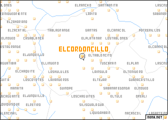 map of El Cordoncillo