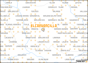 map of El Cordoncillo