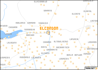 map of El Cordón