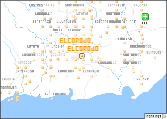 map of El Corojo