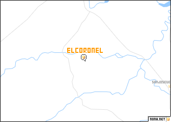 map of El Coronel