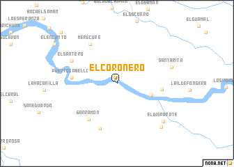 map of El Coronero