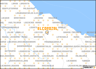 map of El Corozal