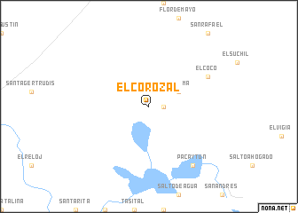 map of El Corozal