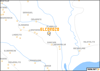 map of El Corozo