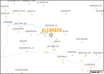 map of El Corozo