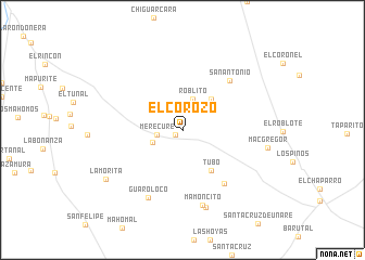 map of El Corozo