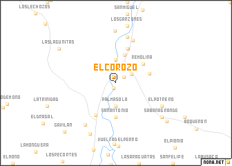 map of El Corozo