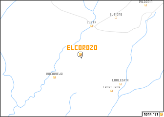 map of El Corozo