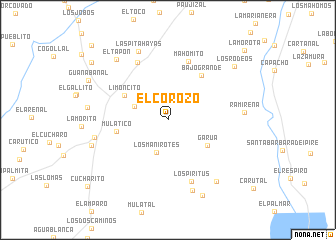 map of El Corozo