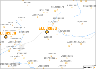 map of El Corozo