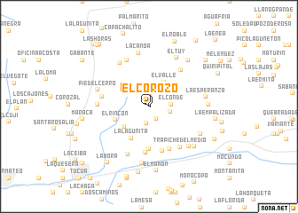 map of El Corozo