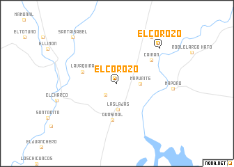 map of El Corozo