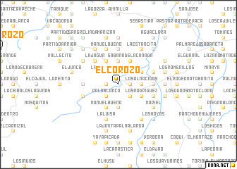 map of El Corozo