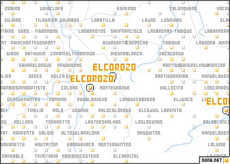 map of El Corozo