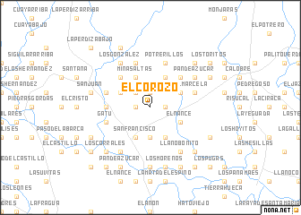 map of El Corozo